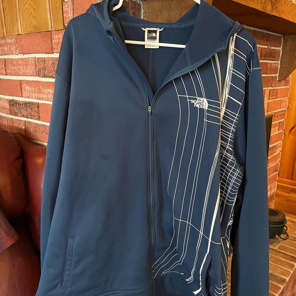 The north face zip up xxl
